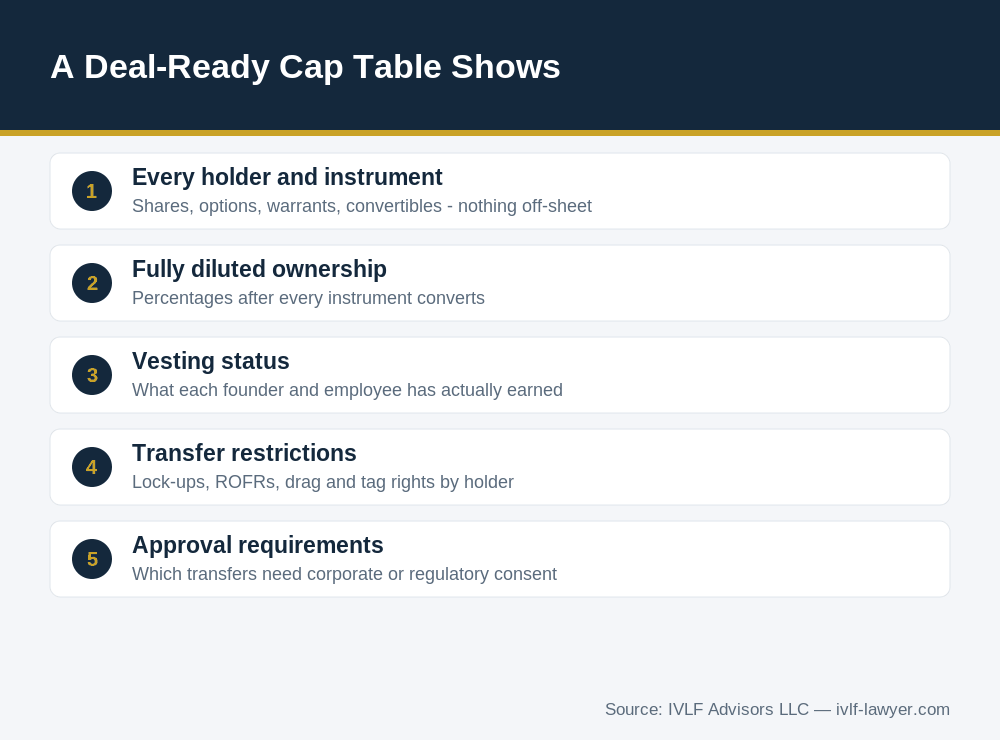 What a deal-ready cap table shows buyers in Vietnam
