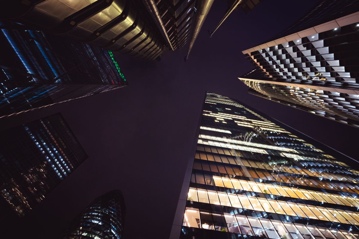 Financial district towers and office supply