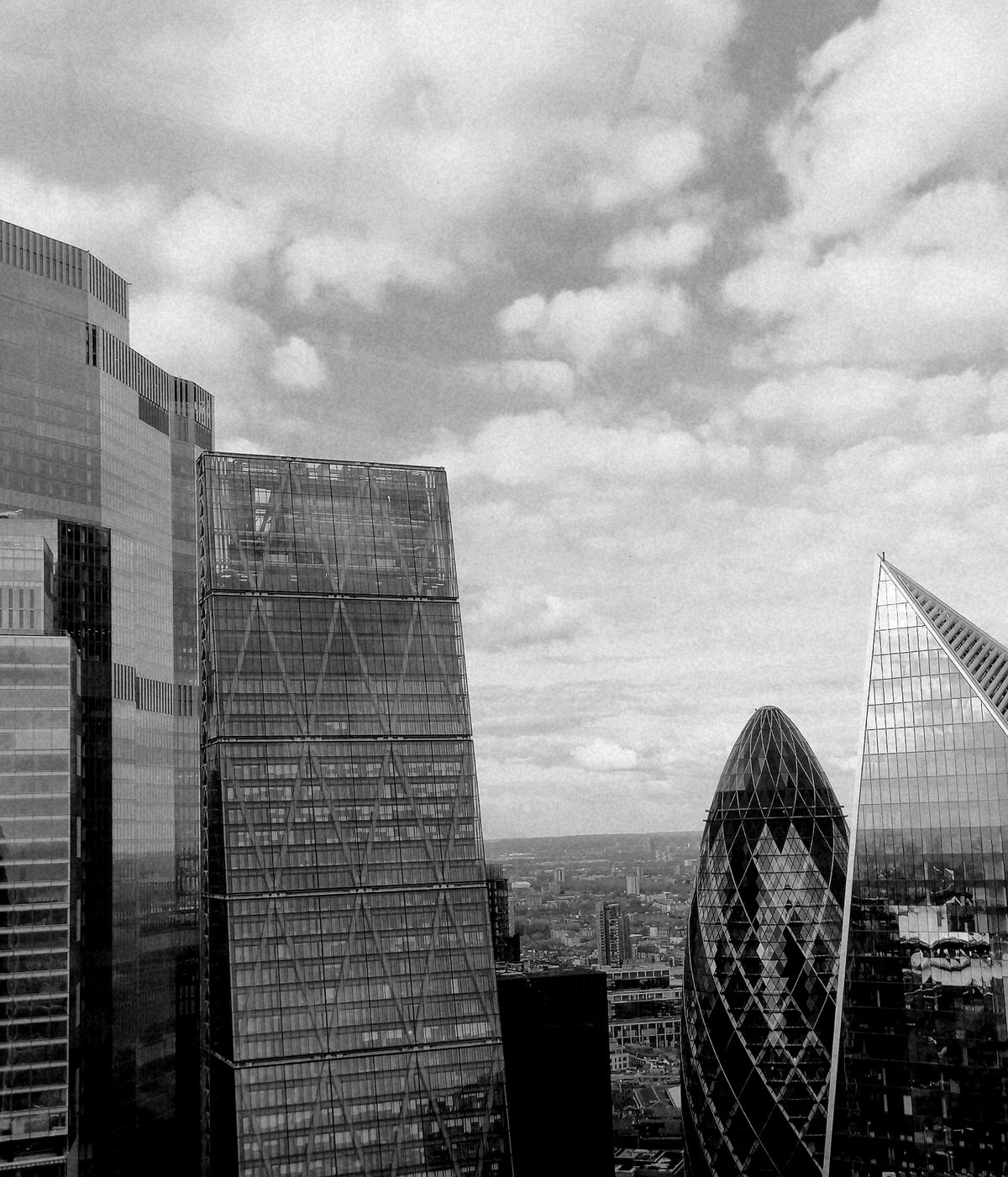 International professionals working in a financial centre