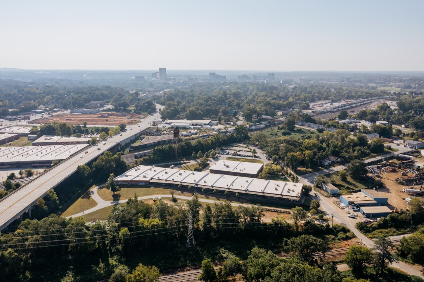 industrial real estate M&A - industrial park aerial view